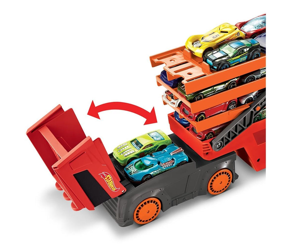 Hot Wheels Caminhão Mega Red Hauler 50th - Mattel GHR48