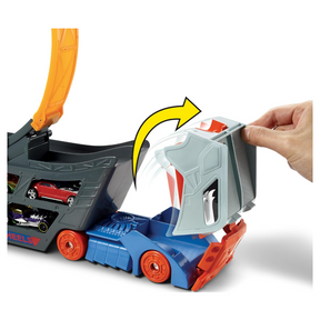 Caminhão Hot Wheels Transportador com Pista de Acrobacias - Mattel