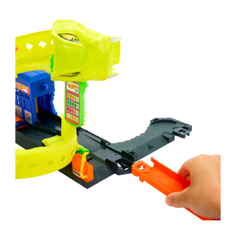 Hot Wheels City Pista de Brinquedo Ataque da cobra - Mattel