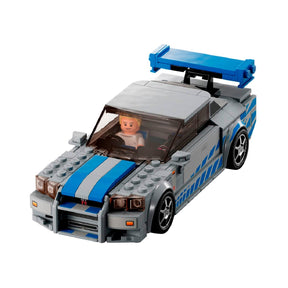 Lego Speed Champion - Nissan Skyline Gt-R (R34) - 2 Fast 2 Furious