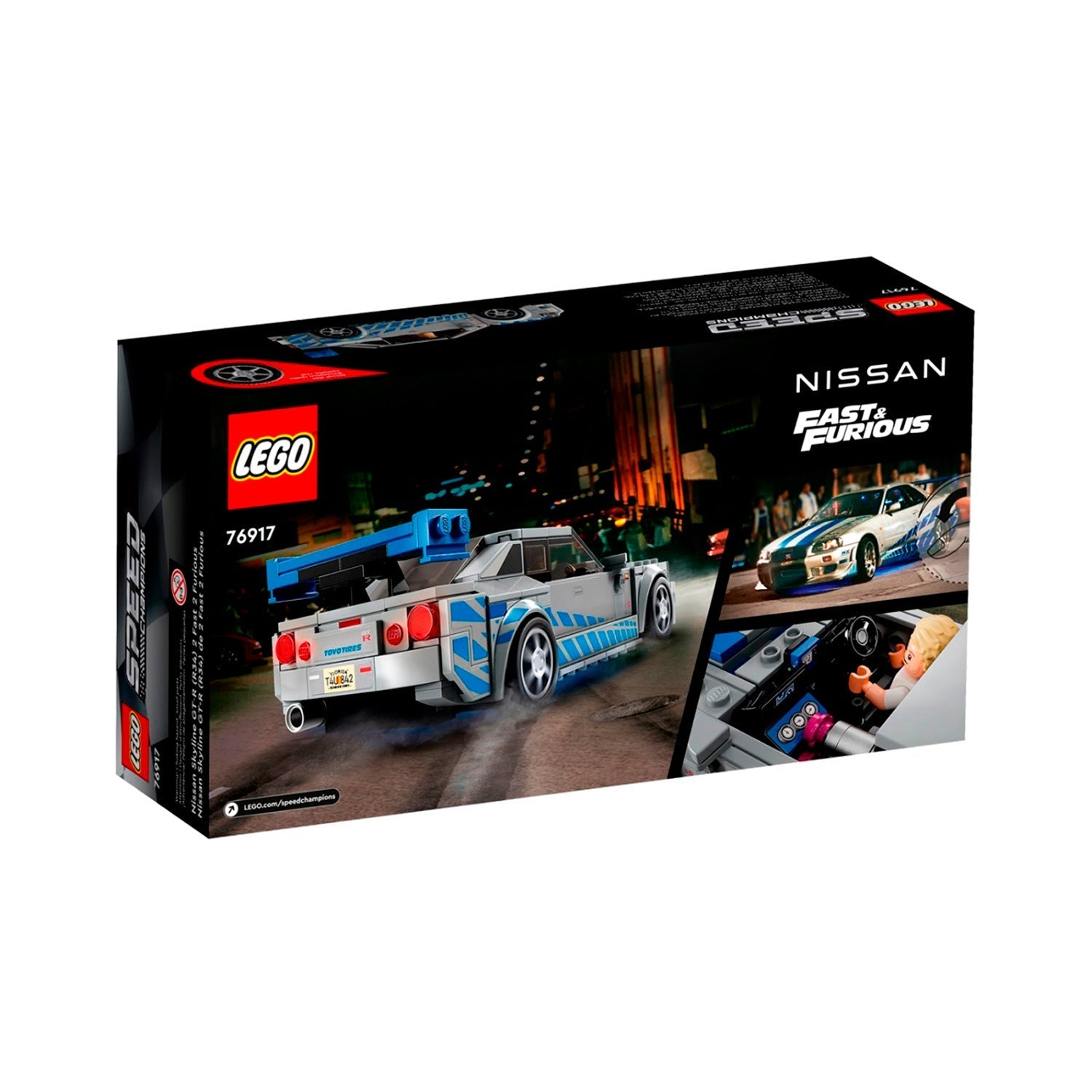 Lego Speed Champion - Nissan Skyline Gt-R (R34) - 2 Fast 2 Furious