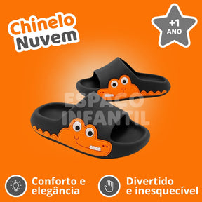 Chinelo Nuvem Infantil Crocodilo | Caminhar com Conforto e Estilo