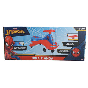 Carrinho Gira Gira com Luz Spider-Man Marvel