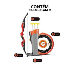 Brinquedo Arco E Flecha Vermelho Mira Certa - Zoop Toys