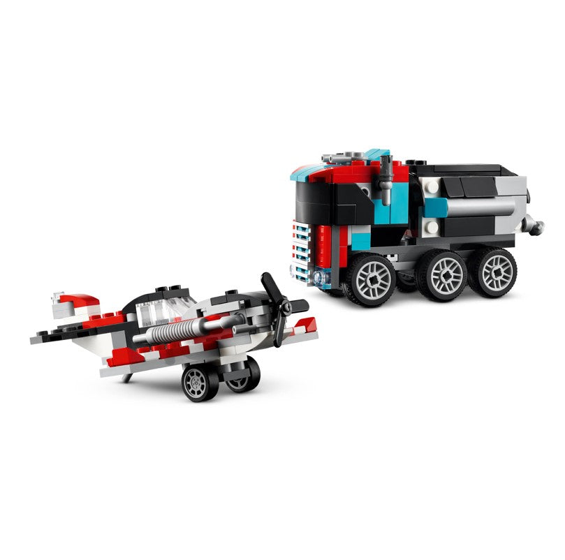 Lego Creator Caminhão Plataforma Com Helicóptero - 31146