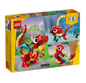 Lego Creator 3 em 1 Dragão Vermelho - 31145