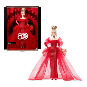 Barbie Loira Coleção Aniversário 80 Anos - Mattel