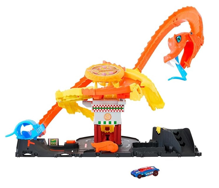 Hot Wheels City Pista Ataque De Cobra Vs Pizzaria - Mattel