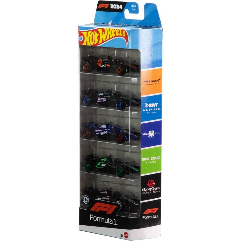 Pack 5 Hot Wheels Formula 1 JGF58 - Mattel