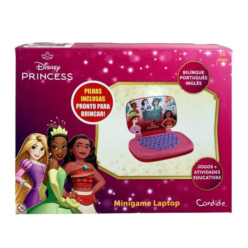 Laptop Infantil Educativo Disney Princesa Bilíngue - Candide