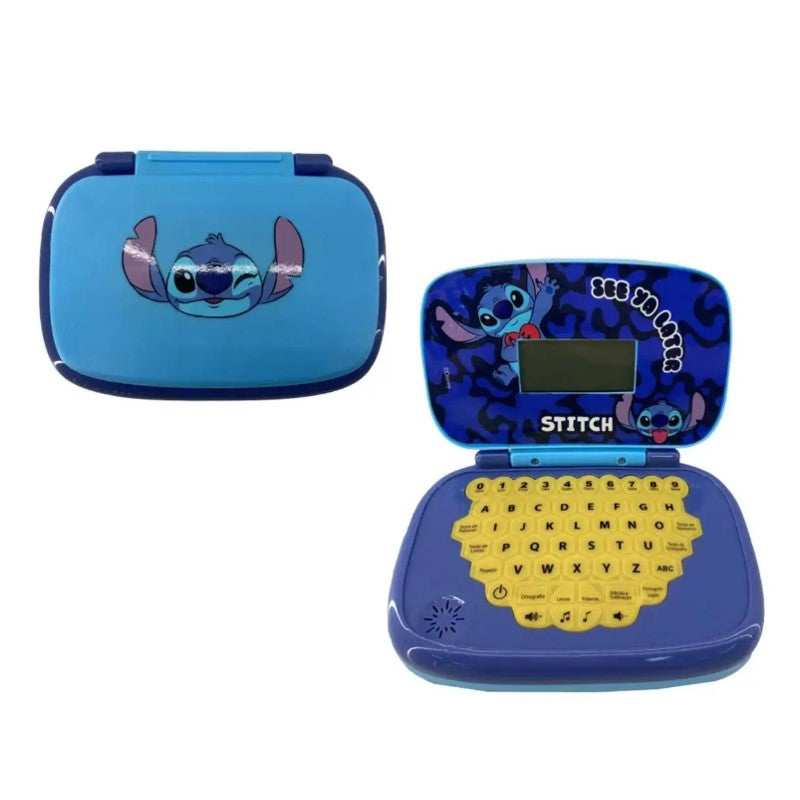 Laptop Infantil Educativo Disney Stitch Bilíngue - Candide