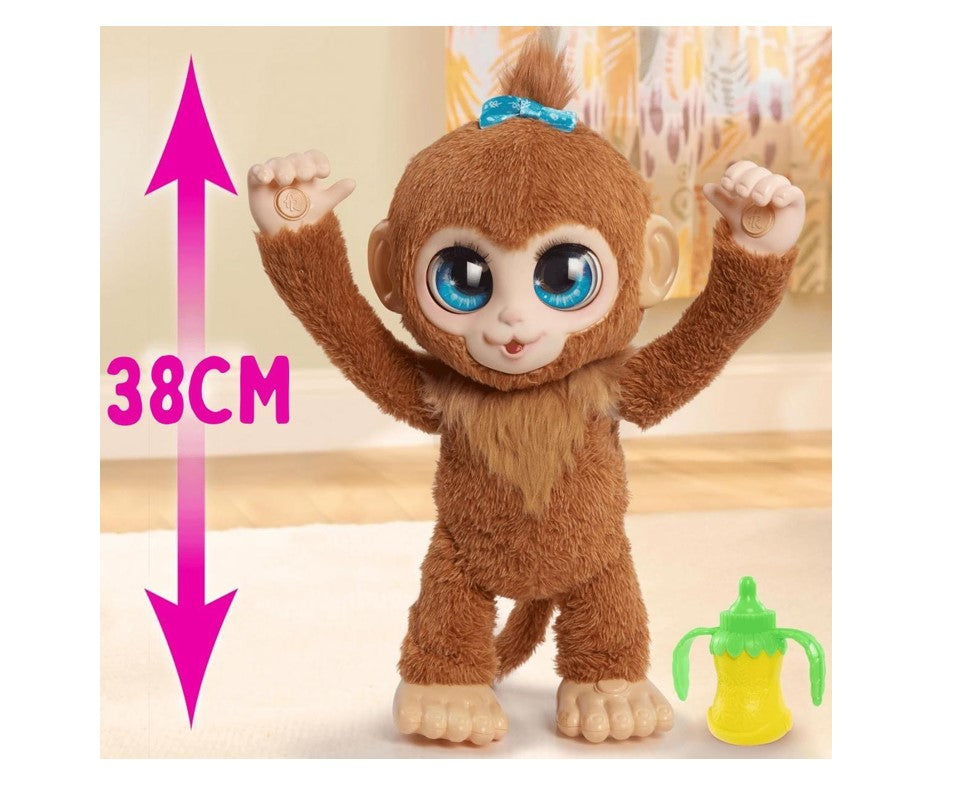 Pelúcia Interativa Macaco Peanut 38cm Com Som - Sunny