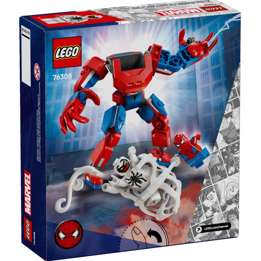 Lego Marvel Robô Homem Aranha vs Anti Venom 76308
