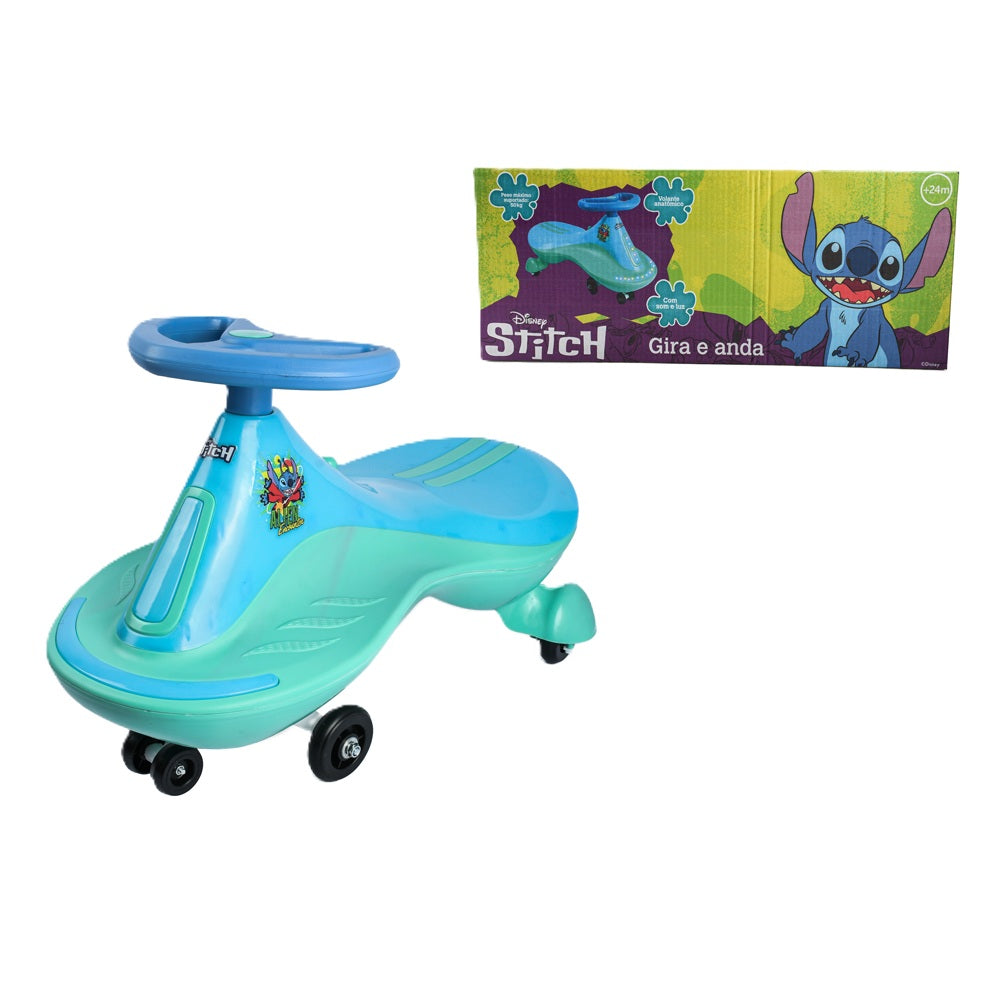 Carrinho Gira e Anda Stitch