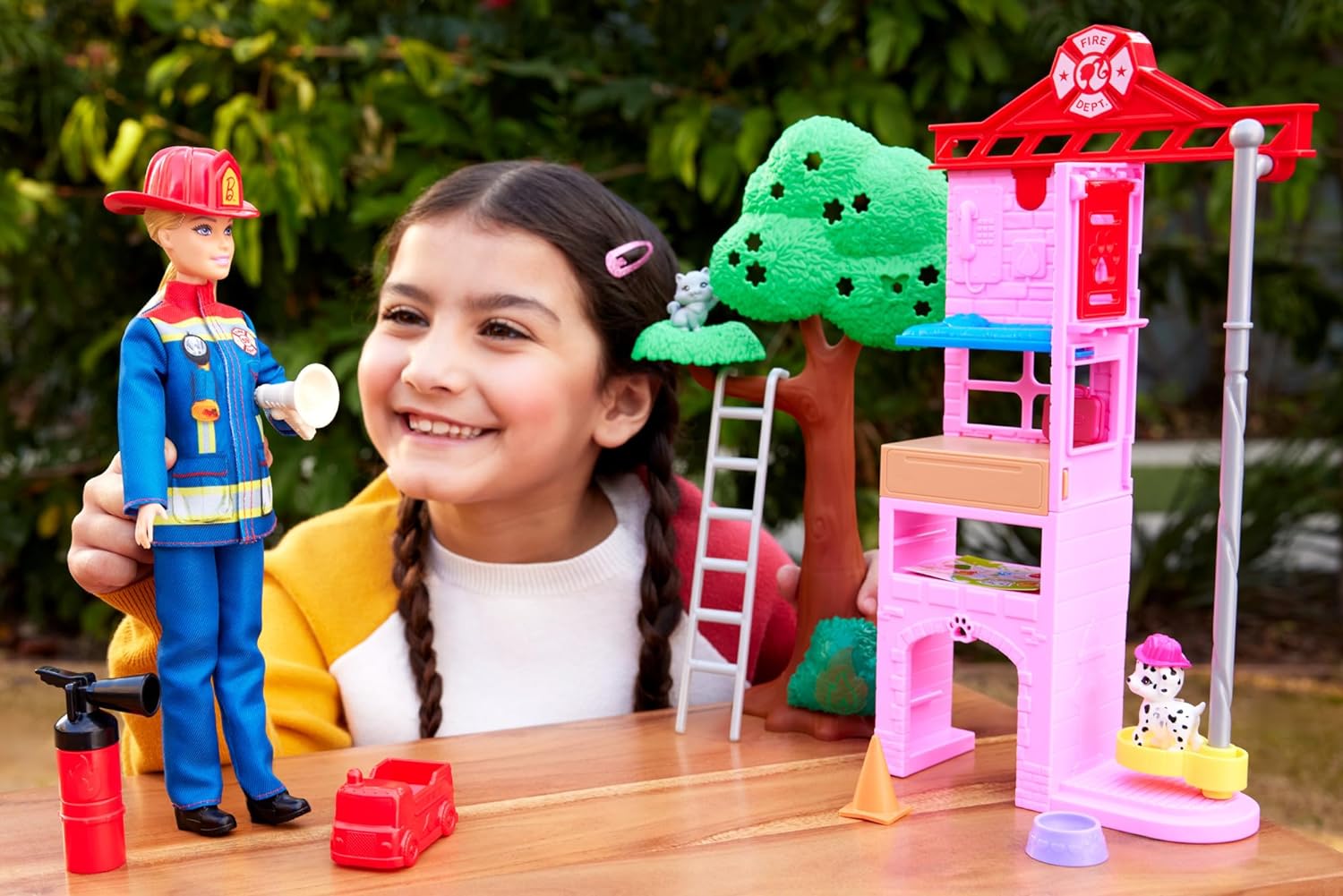 Playset Barbie Profissões Bombeira Mattel HRG55