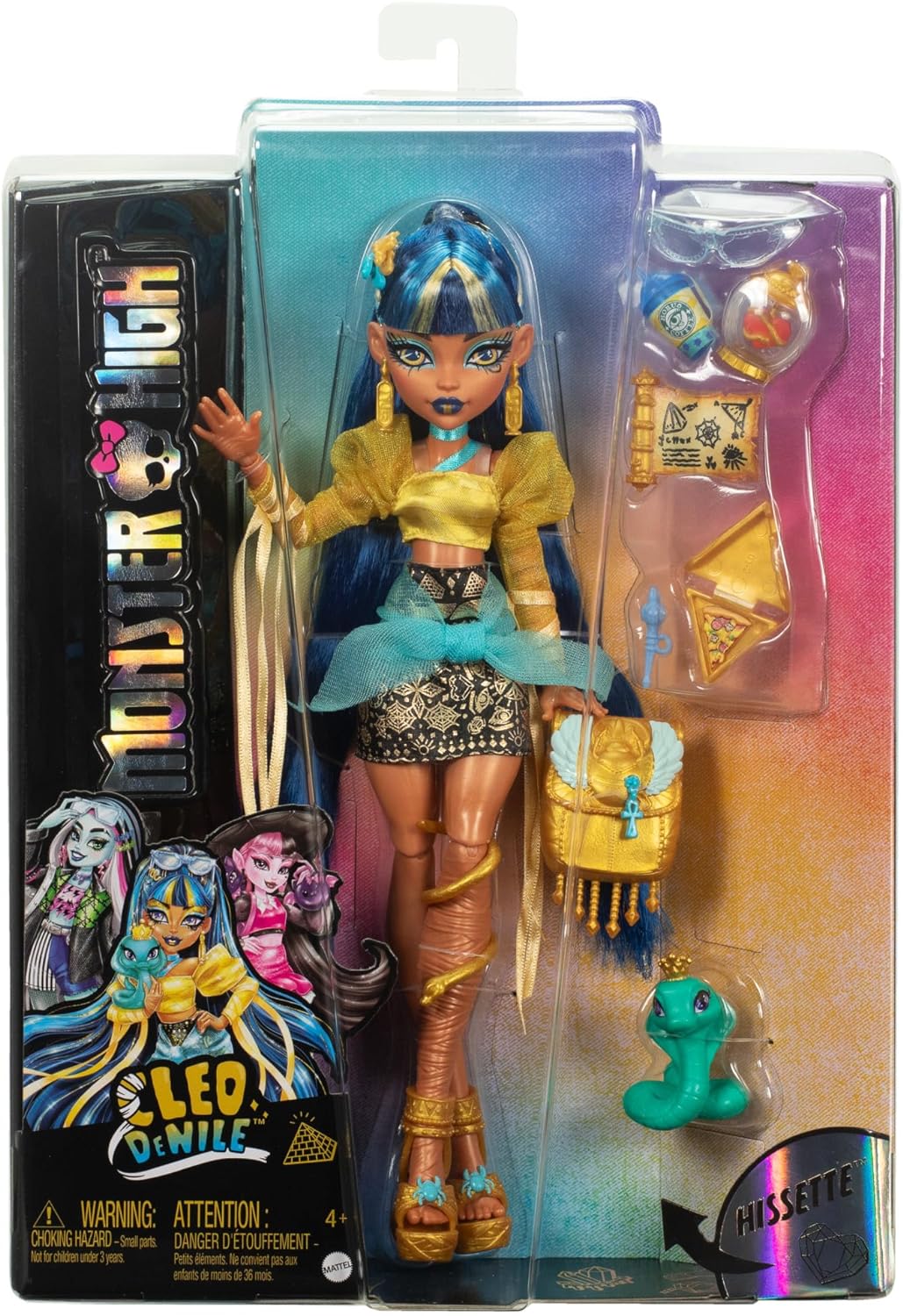 Boneca Monster High Cleo de Nile Novo Visual - Mattel