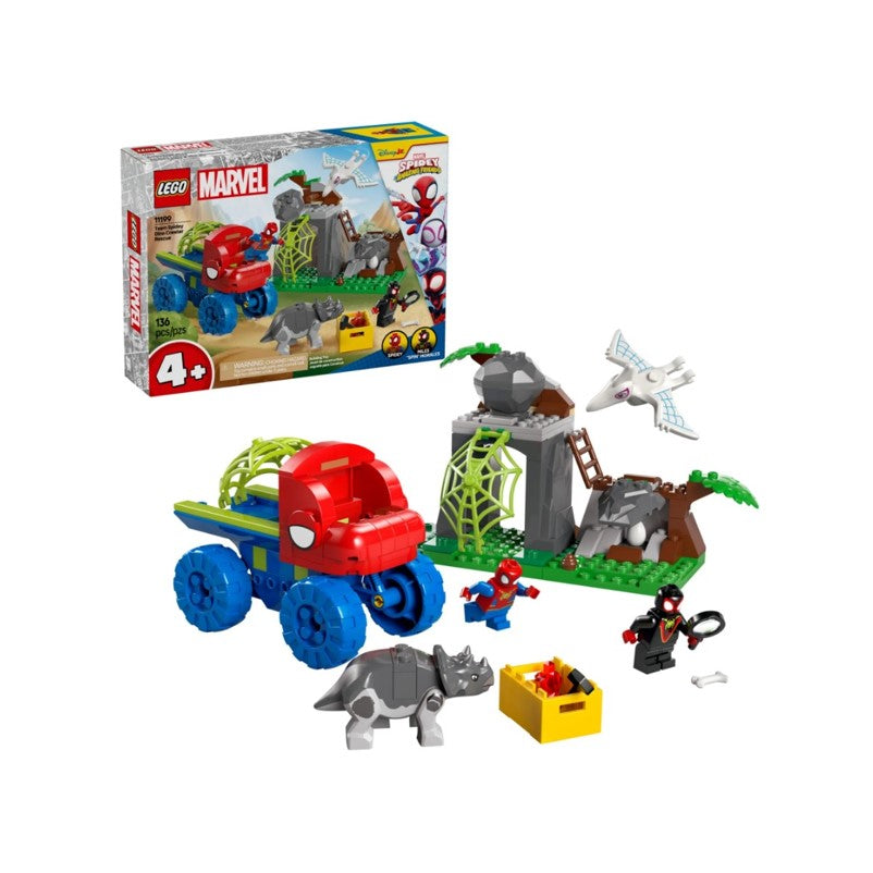 Lego Marvel Resgate Veiculo Dinossauro Equipe Spidey 11199
