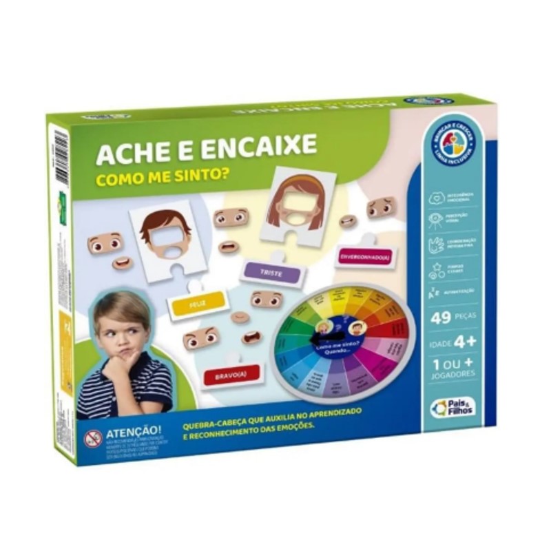 Jogo Ache E Encaixe Como Me Sinto - Pais & Filhos