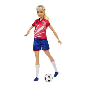 Barbie Profissões Jogadora de Futebol Loira - Mattel