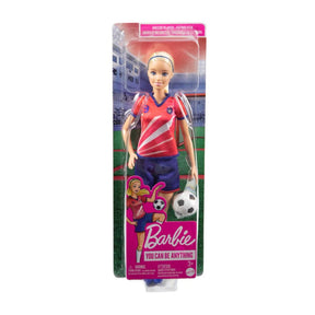 Barbie Profissões Jogadora de Futebol Loira - Mattel
