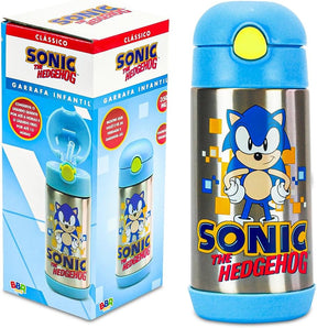 Garrafa Térmica Infantil Sonic Azul 350 ML