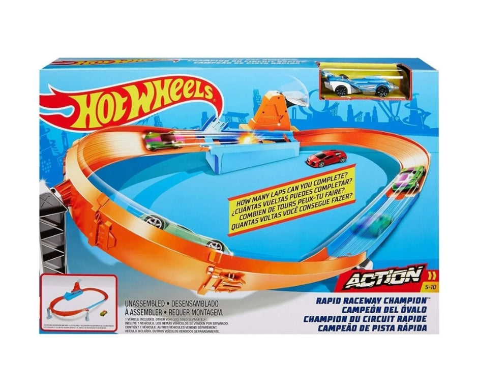 Pista Action Hot Wheels Campeão de Pista Rápida Mattel GBF81
